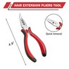 Qancekoo Mini Hair Extension Pliers 3-Hole I-tip Hair Pliers for