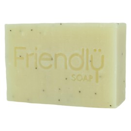 Friendly Soap - Naked & Natural Exfoliating Peppermint & Poppyseeds (7 x 95g), Plant-Based, Cruelty-Free, Made By Hand, No Preservatives or Sulphates, Recyclable, Sustainable, Environmentally Friendly