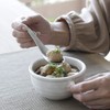 Shimomura 43070 Japanese Astragalus Spoon, Hammered, Stainless Steel, Curry, Rice