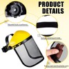 Hestya 2 Pcs Safety Face Shield Adjustable Safety Helmet with