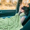 urnexttour Travel Pillow and Blanket Set Neck Pillows Soft Blankets