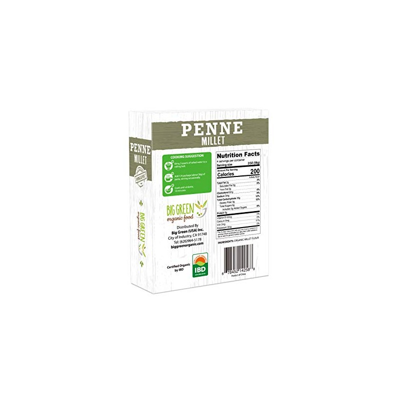 Organic Millet Penne, 8.8oz, New Concept Pasta (2)