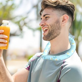 Neck Ice Pack Wrap | Waterproof Cooling Tube,Portable Hot Weather Supplies, Outdoor Gear for Construction Workers, Couriers, Athletes