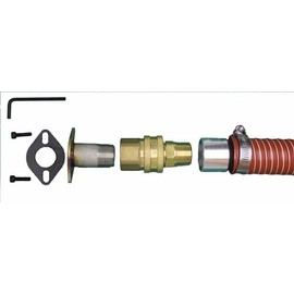 GenExhaust for Predator 5000 Generator 1-1/2" Quick Disconnect Silicone Exhaust Extension 1 Foot Length