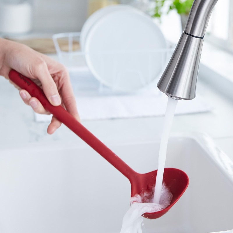 GreenPan Silicone Ladle, Soup Mixing Stirring Serving, Cooking Kitchen Utensil,