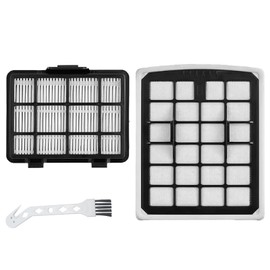 2 Pcs Replacement Filter Compatible with Eureka NEN180 NEN186BL Bagless Canister Vacuum Cleaner，1 Dust Cup Filter Element 1 HEPA Filters 1 Cleaning Brush