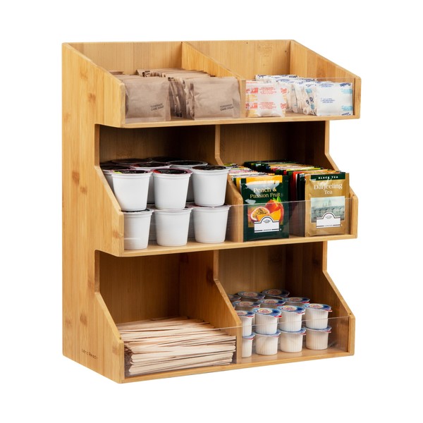 Mind Reader Coffee Pod Condiment Station, Countertop Organizer, Kitchen, Rayon