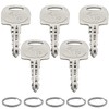 XYQMLY 5 Pcs 601 Ignition Key, Heavy Duty, Stainless Steel,