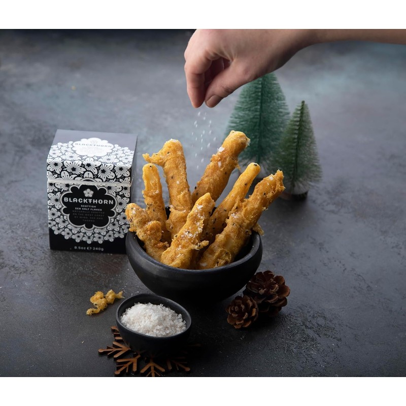 Blackthorn Scottish Gourmet Sea Salt Flakes - Natural and Unrefined,