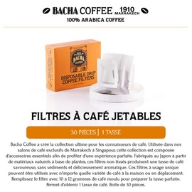 Bacha Coffee | Disposable Drip Coffee Filters, 30 pcs