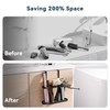 Josmimic 3-in-1 Hair Tool Organizer Holder for Dryer, Straightener &
