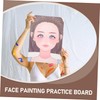 NUOBESTY 2pcs Face Painting Practice Board Washable and Reusable Template
