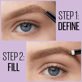 Maybelline New York Express 2-In-1 Pencil and Powder Eyebrow Makeup, Deep Brown