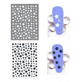 Ihukeit 10 Hojas De Calcomanías De Uñas Con Purpurina Para M