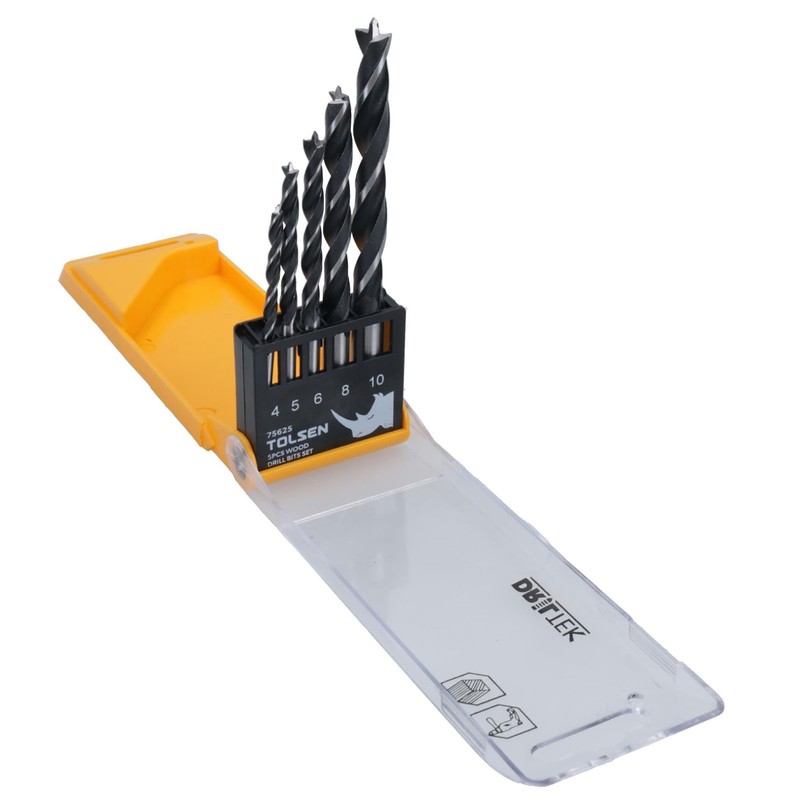 5pc Quality Lip Spur Wood Drill Bits Carpentry Woodwork Precision