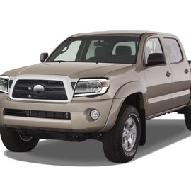 TLAPS 7422442861835 Compatible With 2005-2011 Toyota Tacoma Switchback Sequential LED Strip Bar Black Housing Headlights With Amber Reflector