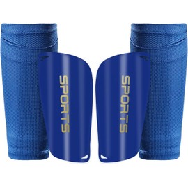 BUYUP Kids Youth Soccer Shin Guards, Shin Pads and Shin Guard Sleeves for 3-15 Years Old Boys and Girls for Football Games, EVA Cushion Protection Reduce Shocks and Injuries(M 3'10" - 4'4" Tall)