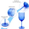 Yalin Set of 6 Unbreakable 15 oz Acrylic Plastic Wine