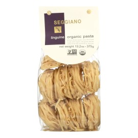 UD_Seggiano Organic Pasta Case of 6-13.2 Ounces Handmade Dried Spaghetti Capellini Primarily Made Durum Wheat Bulk Packaging