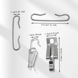 YAFIYGI 16 Sets Shingle Clips and Spacer Roof De-Icing Heating Cable Kit Heat Cable for Metal Roofs Roofing Clip Kit for Ice and Snow Prevention Roof Heat Cable Accessories for Winter Protection