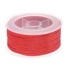 HARFINGTON Nylon Thread Twine Beading Cord 4mm Extra-Strong Braided Nylon Crafting String for Bracelets Jewelry Making DIY Crafts 3.2M/10.5 Feet, Red
