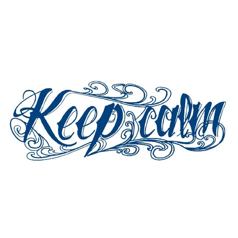 2 Blätter Temporäres Sprühe Tattoo Schrift Tattoo Unterarm Tattoo "keep