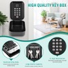 TEUEN Key Lock Box with Code, Waterproof Sturdy Wall Mount
