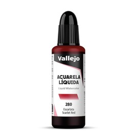 Vallejo Liquid Watercolour 32ml Scarlet Red