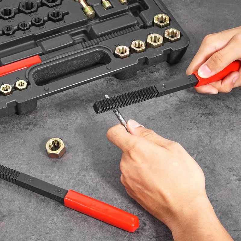 VEVOR 49PCS Thread Chaser Set UNC UNF Metric Thread Restorer