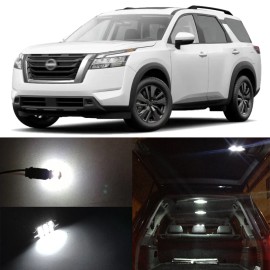 D15 Lighting 10x White LED Interior Map Dome Trunk Light Bulb for 2022 2023 Nissan Pathfinder