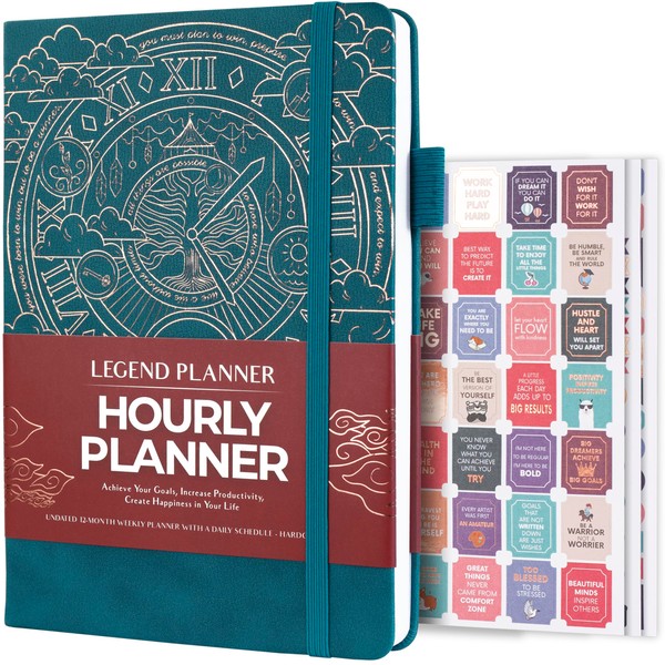 Legend Planner Hourly Schedule Edition – Deluxe Weekly & Daily