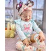 Conjunto de 4 piezas de ropa de conejo de Pascua