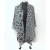 D&Y Women's Square Soft Wrap Multi Scale Leopard Print Scarf