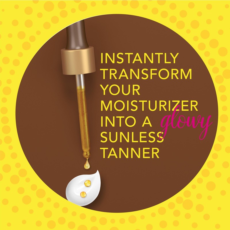 Jergens Natural Glow Instant Sun Drops, Sunless Tanning for Face