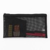 Nylon mesh pen case with pocket approx. 3.1 x 6.7