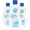 personal care Moisturizing Creamy Baby Oil, Hypoallergenic,12 oz Pack of