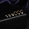 SYLWIA 14K Solid Gold Nose Studs Rings 20g 18g, Moissanite