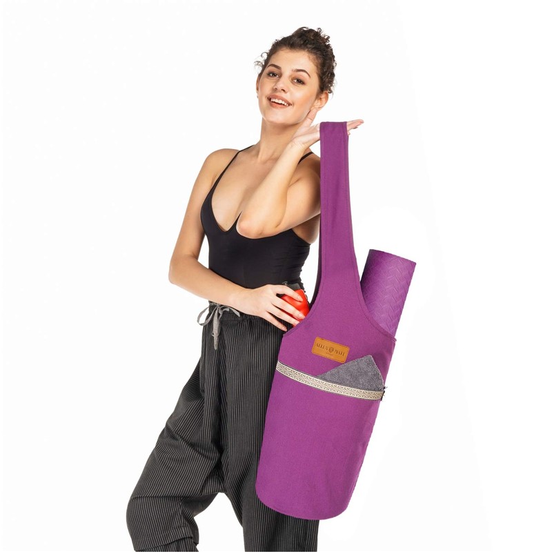 ALLEN & MATE Unisex Yoga Exercise Mat Bag with Large