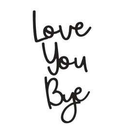 Levemolo Unique Vintage Decor Pine Wood Love You Bye Sign Boho Bedroom Wall Art for