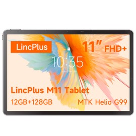 LincPlus M11 Tablet 11" Android, 12GB RAM, 128GB, Helio G99, 90Hz IPS Display, 8100mAh Battery, Quad Speakers, Widevine L1, GMS Certified – for Work, Gaming & Streaming
