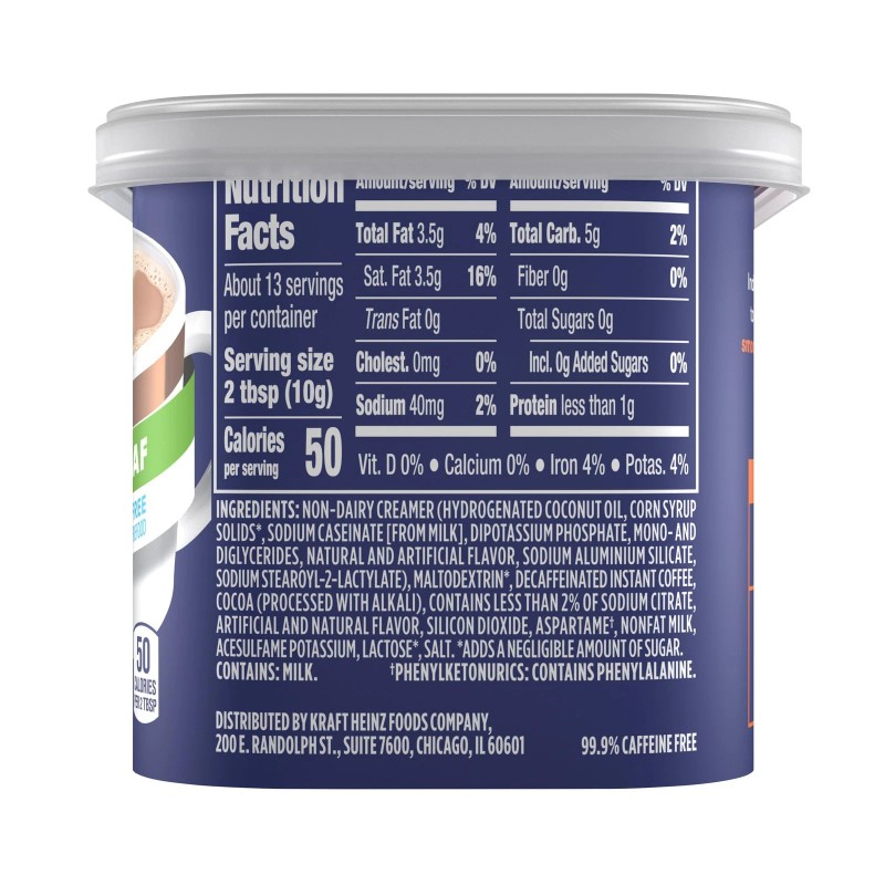 Maxwell House Sugar Free Suisse Mocha Cafe Decaf Instant Beverage
