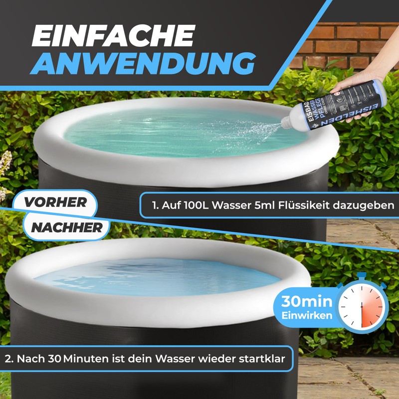 Eishelden Ice Bath Water Care - Keeps Water Clear &