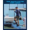 Toplamper Boat Trailer Steps with Handrail Heavy-Duty Boat Boarding Step