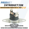 WB20X10060 Microwave Thermostat Disc 110℃ Switch Compatible with GE Replacements