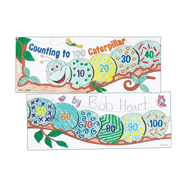 Really Good Stuff 100th Day of School Decorate Posters- 24