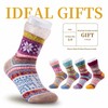 ICEIVY 5 Pairs Fluffy Thermal Socks for Womens Warm Wool