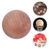 Veemoon 1pcs Solid Wooden Round Balls for Diy Crafts Smooth