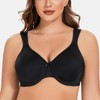 MELENECA Women's Plus Size Full Coverage Seamless Non-Padded Minimizer Bra,