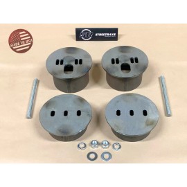 StreetRays [SR] Universal Lowering Drop Slam Truck Front Air Ride Bag Brackets Cups 4.5" OD