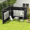 Outsunny Gazebo Side Panels with Window for 3x3(m) or 3x4m